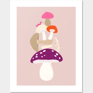 shrooms stack Posters and Art